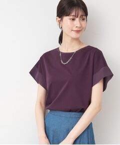 【シリーズ累計5万枚！選べる5サイズ・洗える】美光沢カットソー＜オンにもオフにもちょうどいい＞