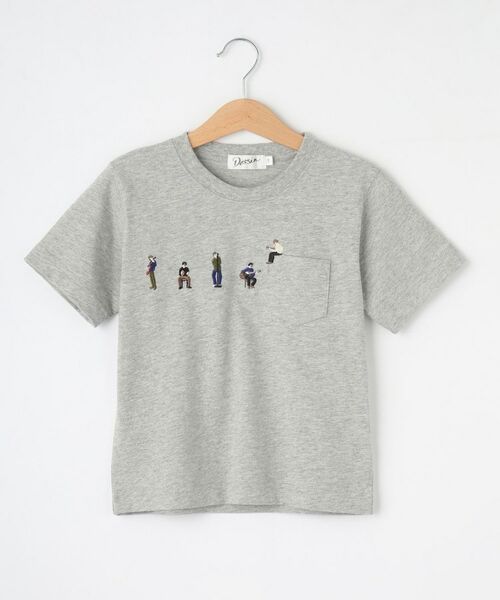 Dessin / デッサン Tシャツ | 【リンクコーデ】ピープル刺繍Tシャツ | 詳細1