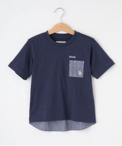 【リンクコーデ】ストライプ切替Tシャツ