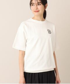 【ユニセックス・洗える】ロゴ刺繍Tシャツ