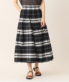 Dessin / デッサン ロング・マキシ丈スカート | 【ウエストゴム・洗える】リバーシブルシャーリングスカート