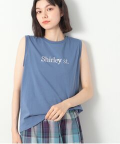 箔ロゴプリントスリーブレスTシャツ（XS～L）