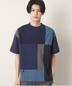 【洗える】異素材切り替えTシャツ