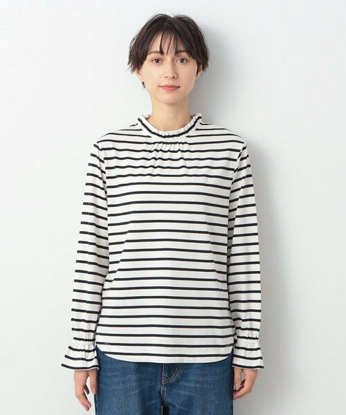 Dessin / デッサン Tシャツ | 【洗える】ネックフリルロングスリーブTシャツ（XS～L） | 詳細13