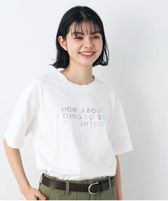 レタード箔プリントTシャツ（XS～L）