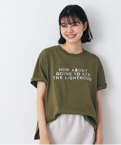 レタード箔プリントTシャツ（XS～L）