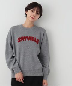 【洗える】サガラ刺繍ロゴニット（XS～L）