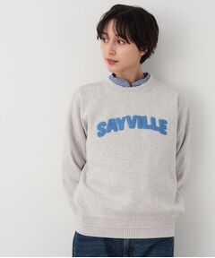 【洗える】サガラ刺繍ロゴニット（XS～L）