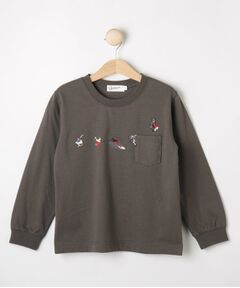 【リンクコーデ】ピープル刺繍ロンT