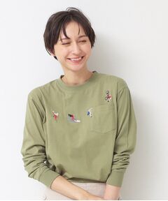 【ユニセックス】スポーツモチーフ刺繍ロンT