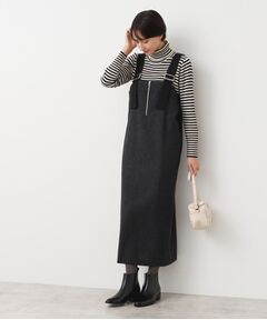 Dessin / デッサン ロング・マキシ丈ワンピース | 【洗える】ツイードジャンパースカート