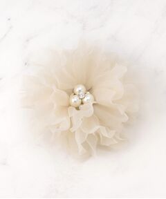 Dessin / デッサン ブローチ・コサージュ | 【入卒／セレモニー】パール調シフォンコサージュ