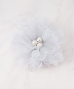 Dessin / デッサン ブローチ・コサージュ | 【入卒／セレモニー】パール調シフォンコサージュ