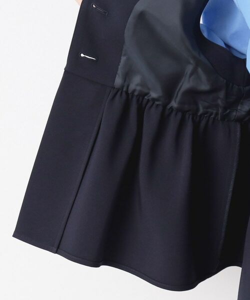 Dessin / デッサン ベスト | 【入卒/セレモニー/セットアップ可能/洗える】パール調ボタン付きペプラムジレ | 詳細17