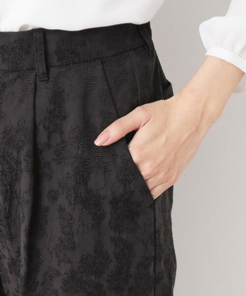 Dessin / デッサン ショート・ハーフ・半端丈パンツ | 【入卒/セレモニー/セットアップ可能/洗える】フラワージャカードテーパードパンツ | 詳細12
