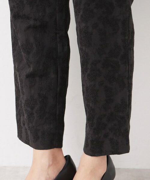 Dessin / デッサン ショート・ハーフ・半端丈パンツ | 【入卒/セレモニー/セットアップ可能/洗える】フラワージャカードテーパードパンツ | 詳細13