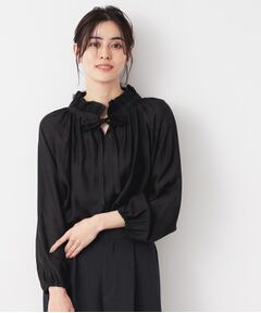 Dessin / デッサン シャツ・ブラウス | 【入卒/セレモニー/洗える】フリルリボンチュールブラウス