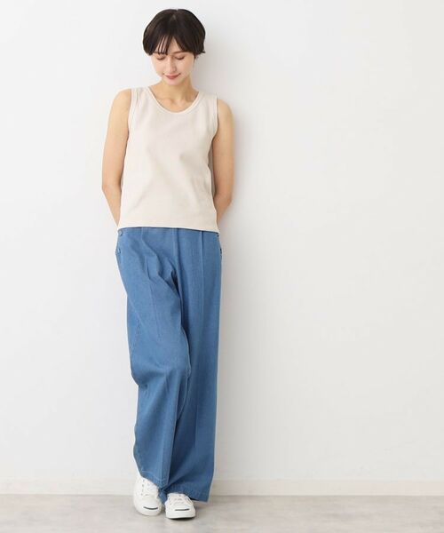 Dessin / デッサン キャミソール・チューブトップ | 【洗える】リブタンクトップ（S～L） | 詳細10