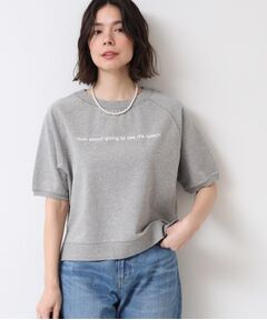 Dessin / デッサン カットソー | 【洗える】クロップド丈ロゴ半袖カットソー（S～L）