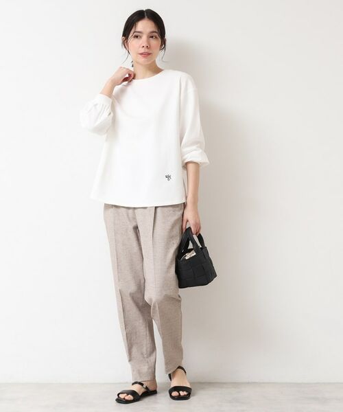 Dessin / デッサン カットソー | 【360度可愛い・洗える】バックヘンリーカットソー（9分袖/XS~L） | 詳細3