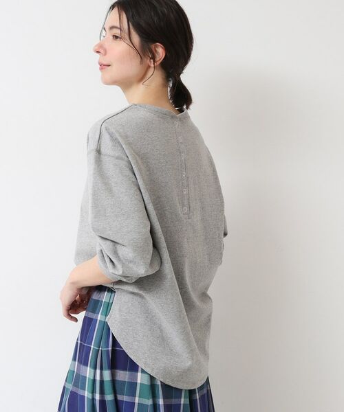 Dessin / デッサン カットソー | 【360度可愛い・洗える】バックヘンリーカットソー（9分袖/XS~L） | 詳細6