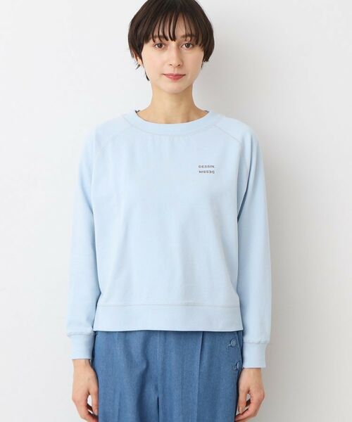 Dessin / デッサン カットソー | 【洗える】クロップド丈ロゴカットソー(S~L) | 詳細13