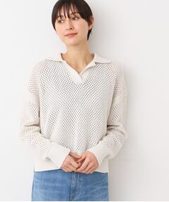 Dessin / デッサン ニット・セーター | 【洗える】襟付きメッシュニット