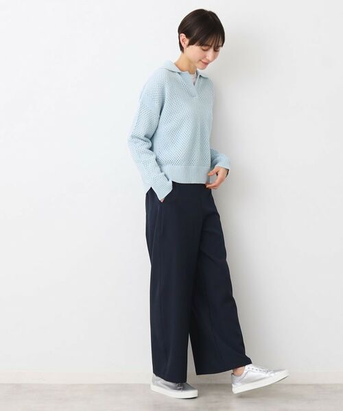 Dessin / デッサン ニット・セーター | 【洗える】襟付きメッシュニット | 詳細10