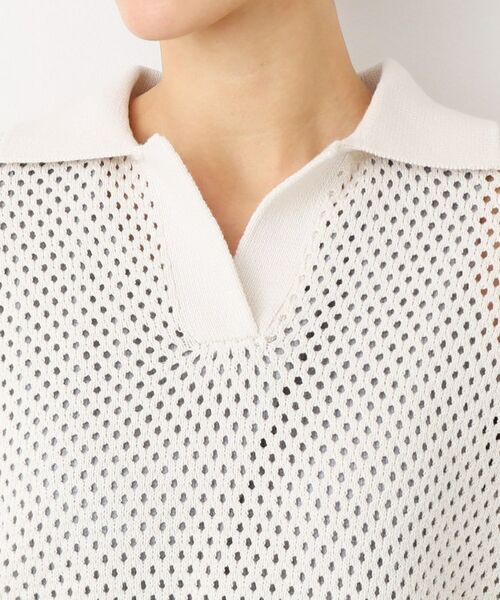 Dessin / デッサン ニット・セーター | 【洗える】襟付きメッシュニット | 詳細16