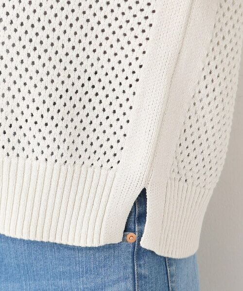 Dessin / デッサン ニット・セーター | 【洗える】襟付きメッシュニット | 詳細18
