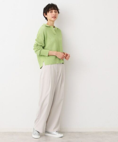 Dessin / デッサン ニット・セーター | 【洗える】襟付きメッシュニット | 詳細6