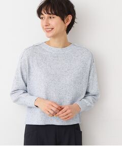 Dessin / デッサン ニット・セーター | 【洗える】肩ボタンミックス糸ニット（S～L)