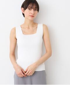 Dessin / デッサン キャミソール・チューブトップ | 【洗える】ニットリブタンクトップ