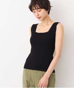 Dessin / デッサン キャミソール・チューブトップ | 【洗える】ニットリブタンクトップ