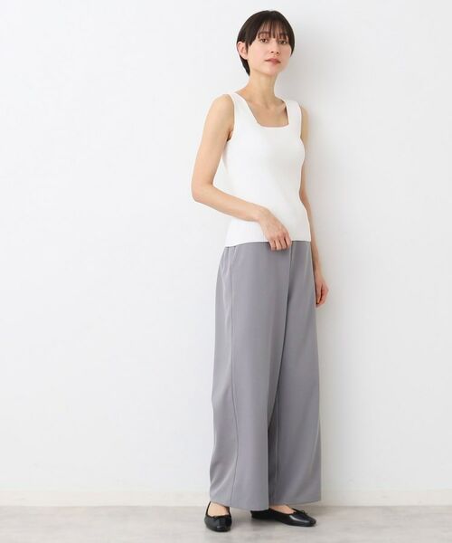 Dessin / デッサン キャミソール・チューブトップ | 【洗える】ニットリブタンクトップ | 詳細2