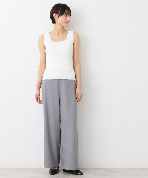Dessin / デッサン キャミソール・チューブトップ | 【洗える】ニットリブタンクトップ | 詳細3