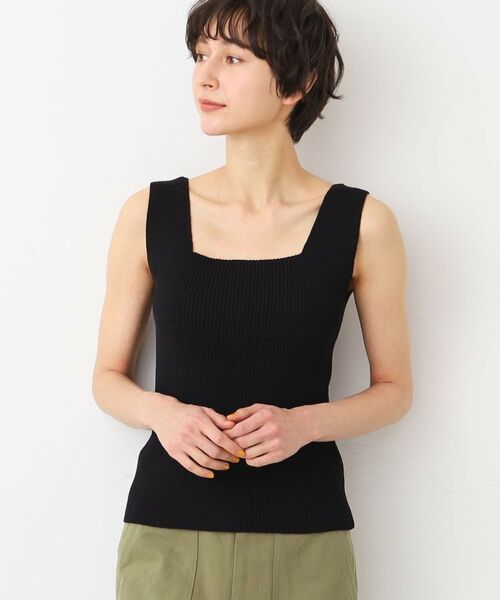 Dessin / デッサン キャミソール・チューブトップ | 【洗える】ニットリブタンクトップ | 詳細5