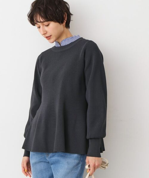 Dessin / デッサン ニット・セーター | 【洗える】ペプラムニット | 詳細1