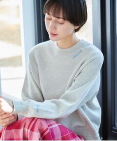 Dessin / デッサン ニット・セーター | 【洗える】ロゴ刺繍ジャカードニット（XS～L）