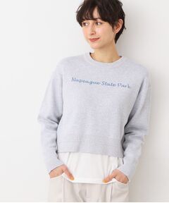 Dessin / デッサン ニット・セーター | 【洗える】クロップド丈ロゴジャカードニット（S～L）