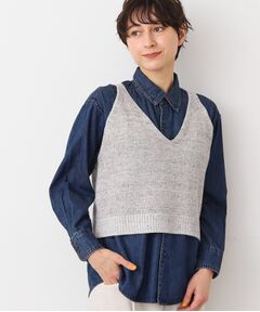 Dessin / デッサン ベスト | 【洗える】リネンニットキャミソール