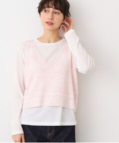 Dessin / デッサン ベスト | 【洗える】リネンニットキャミソール