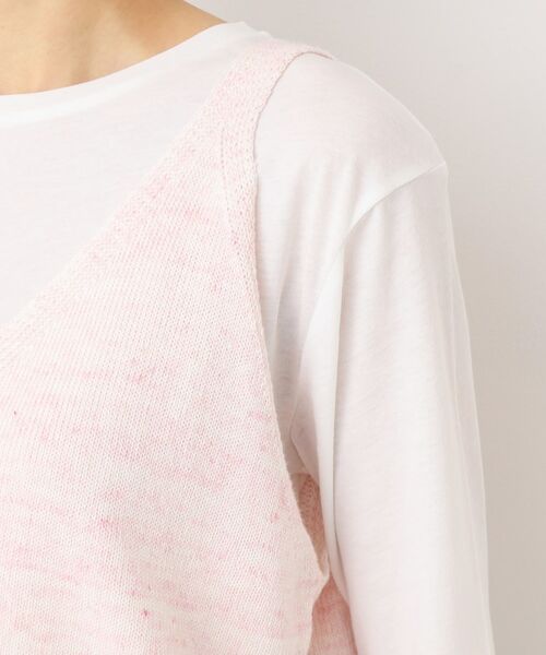 Dessin / デッサン ベスト | 【洗える】リネンニットキャミソール | 詳細13