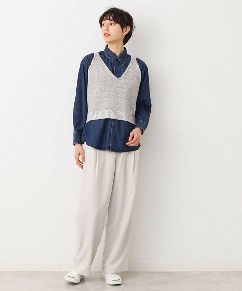 Dessin / デッサン ベスト | 【洗える】リネンニットキャミソール | 詳細2