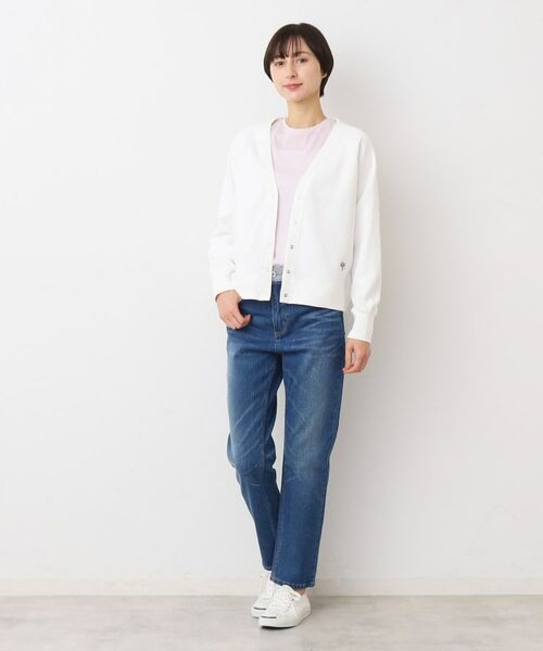 Dessin / デッサン カーディガン・ボレロ | 【洗える】コットンジャージVネックカーディガン | 詳細2