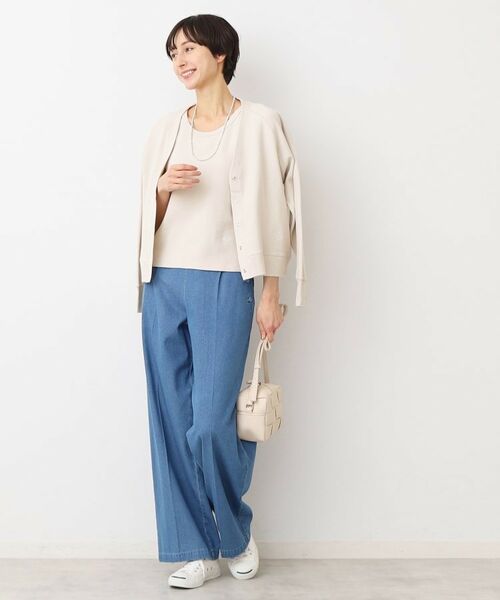 Dessin / デッサン カーディガン・ボレロ | 【洗える】コットンジャージVネックカーディガン | 詳細6