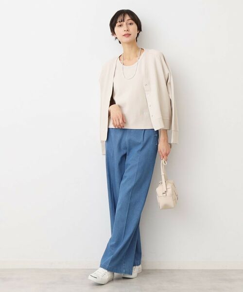 Dessin / デッサン カーディガン・ボレロ | 【洗える】コットンジャージVネックカーディガン | 詳細7