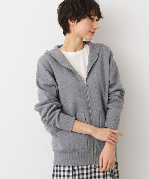 Dessin / デッサン カーディガン・ボレロ | 【洗える】フーデットニットミラノリブカーデ | 詳細1