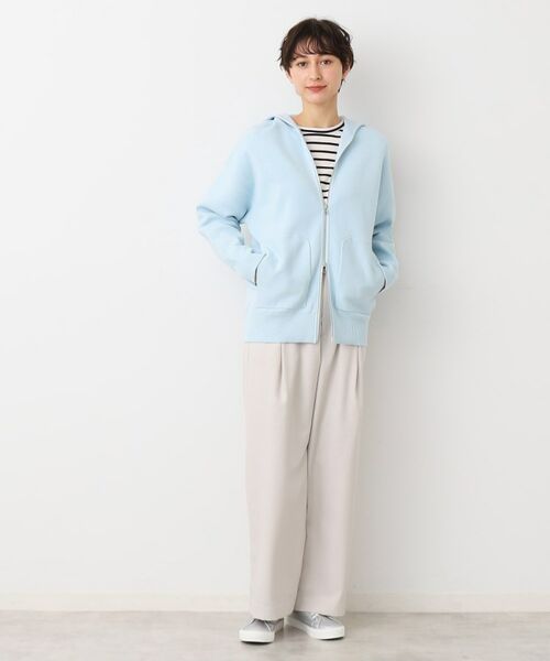 Dessin / デッサン カーディガン・ボレロ | 【洗える】フーデットニットミラノリブカーデ | 詳細6