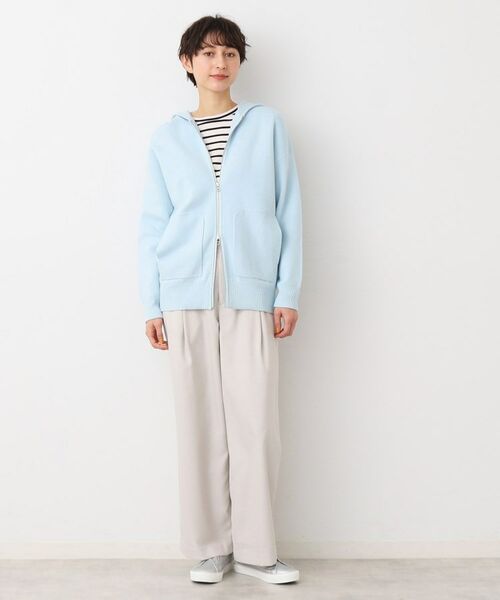 Dessin / デッサン カーディガン・ボレロ | 【洗える】フーデットニットミラノリブカーデ | 詳細7